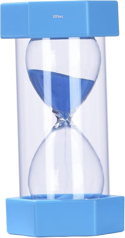 Colorful Sand Timers, Hourglass Sand Timers 5 Minutes Sandglass Timer with Protective Cover for Toothbrush Timer Games Classroom Home Office Cooking(Green+5Min)