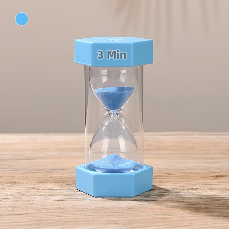 Colorful Sand Timers, Hourglass Sand Timers 5 Minutes Sandglass Timer with Protective Cover for Toothbrush Timer Games Classroom Home Office Cooking(Green+5Min)