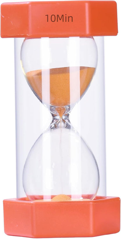 Colorful Sand Timers, Hourglass Sand Timers 5 Minutes Sandglass Timer with Protective Cover for Toothbrush Timer Games Classroom Home Office Cooking(Green+5Min)