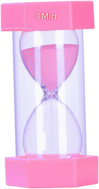 Colorful Sand Timers, Hourglass Sand Timers 5 Minutes Sandglass Timer with Protective Cover for Toothbrush Timer Games Classroom Home Office Cooking(Green+5Min)