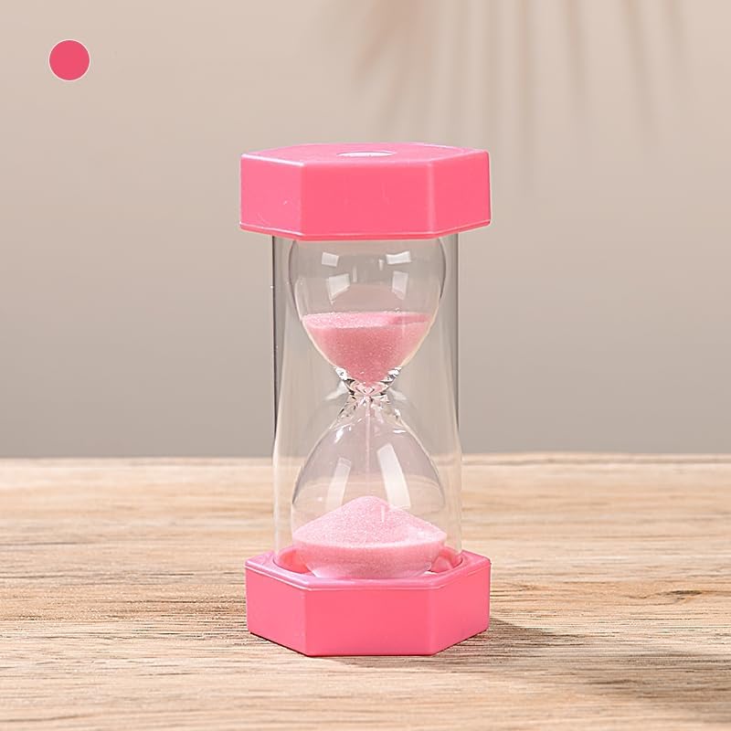 Colorful Sand Timers, Hourglass Sand Timers 5 Minutes Sandglass Timer with Protective Cover for Toothbrush Timer Games Classroom Home Office Cooking(Green+5Min)