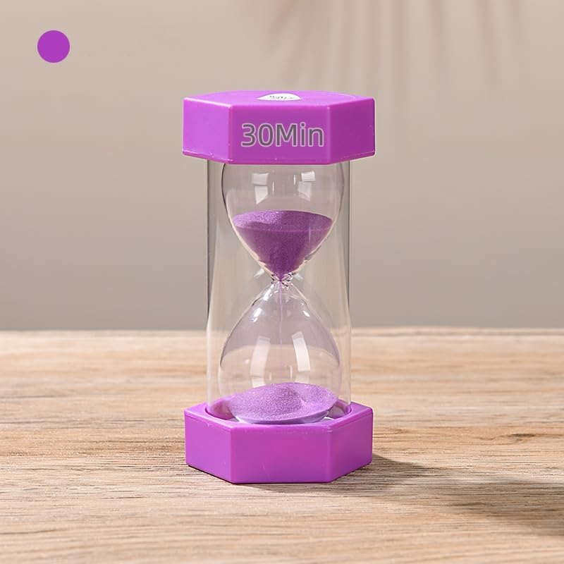 Colorful Sand Timers, Hourglass Sand Timers 5 Minutes Sandglass Timer with Protective Cover for Toothbrush Timer Games Classroom Home Office Cooking(Green+5Min)