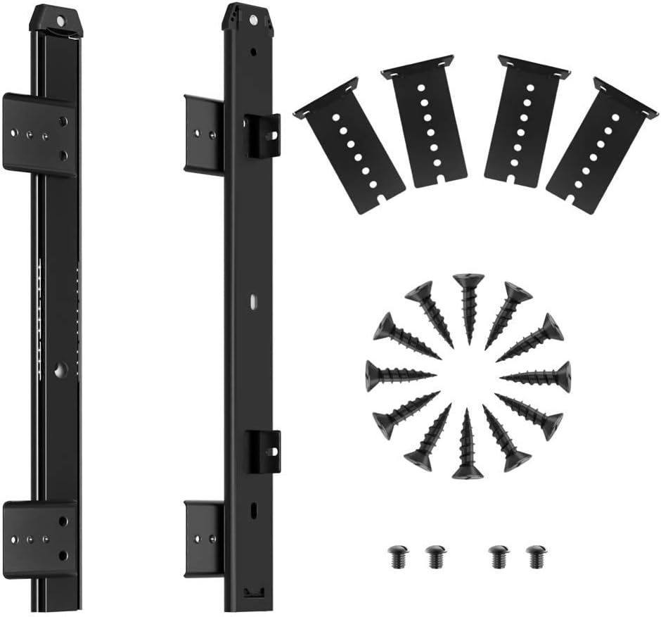 Heavy Duty Under Mount 12/14/16/18 inch Drawer Slides-12 inch Black