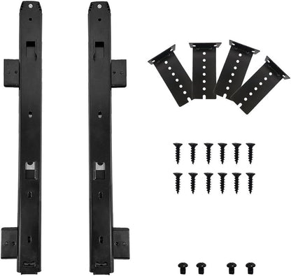 Heavy Duty Under Mount 12/14/16/18 inch Drawer Slides-12 inch Black