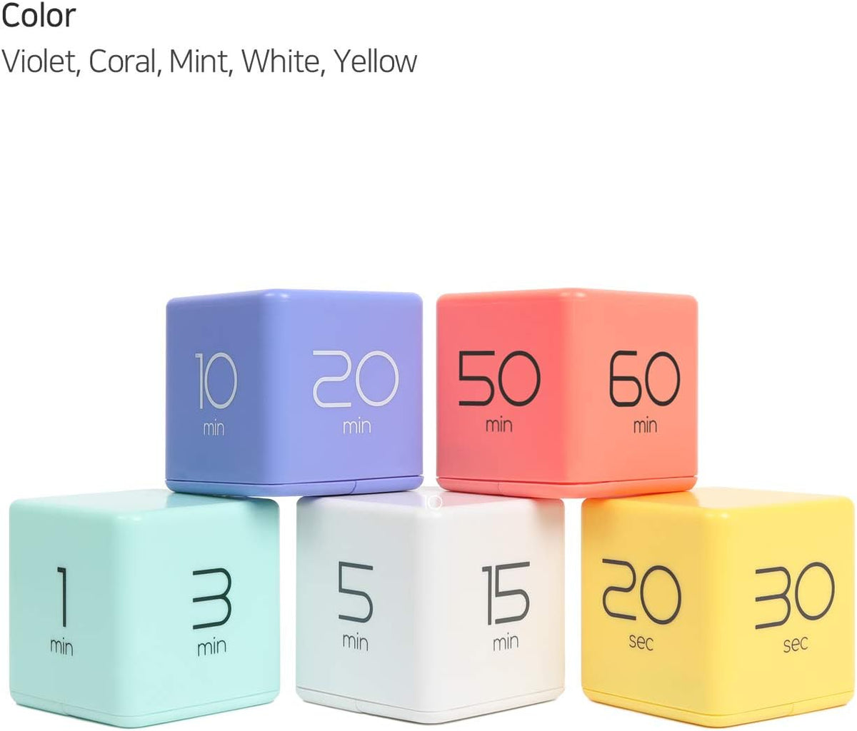 Cube Timer, Flip, Block, Productivity, Time Management (Mint)