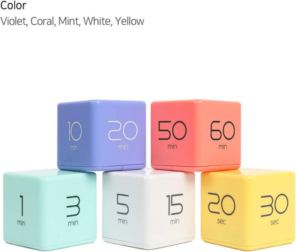Cube Timer, Flip, Block, Productivity, Time Management (Mint)