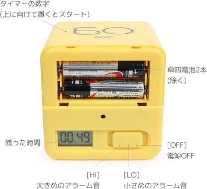 Cube Timer, Flip, Block, Productivity, Time Management (Mint)