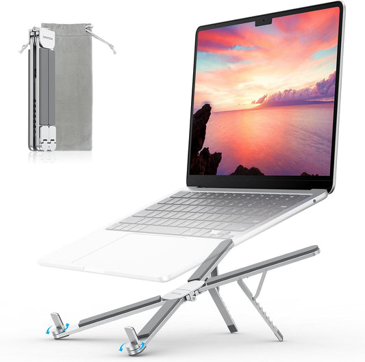 Foldable & Portable Laptop Stand for Desk, 6-Level Adjustable Riser