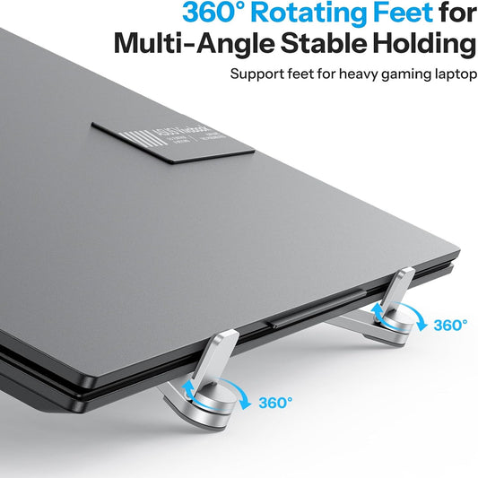 Foldable & Portable Laptop Stand for Desk, 6-Level Adjustable Riser