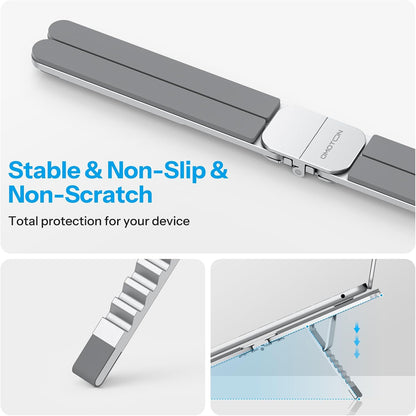 Foldable & Portable Laptop Stand for Desk, 6-Level Adjustable Riser