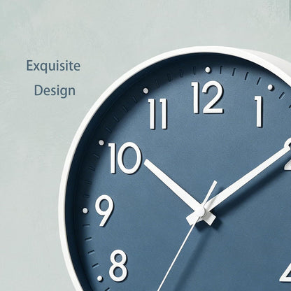 Small 8 Inch Modern Wall Clock Battery Operated Silent Non Ticking Analog