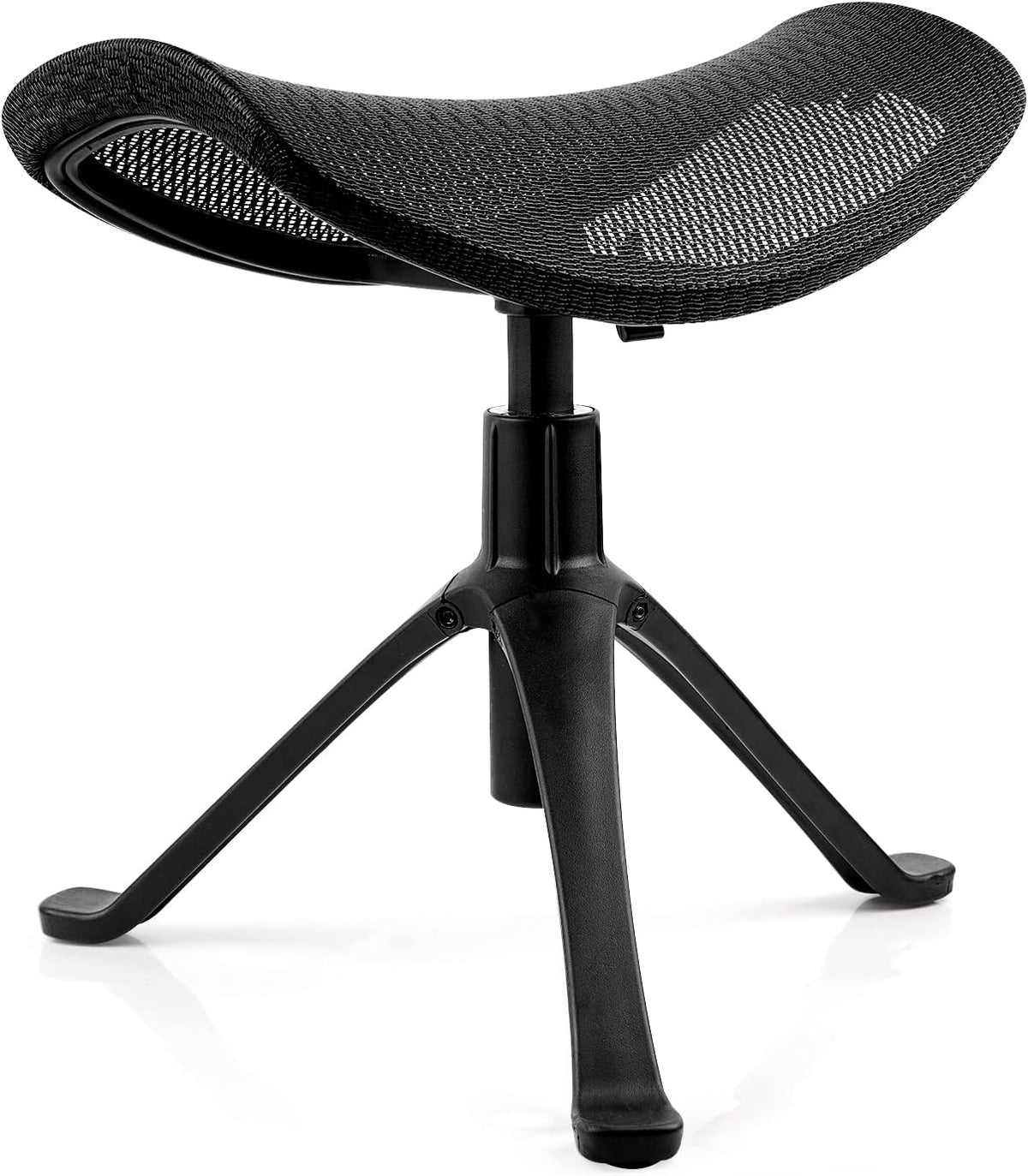 Footrest for Desk Adjustable Height 2-in-1 Function, Black