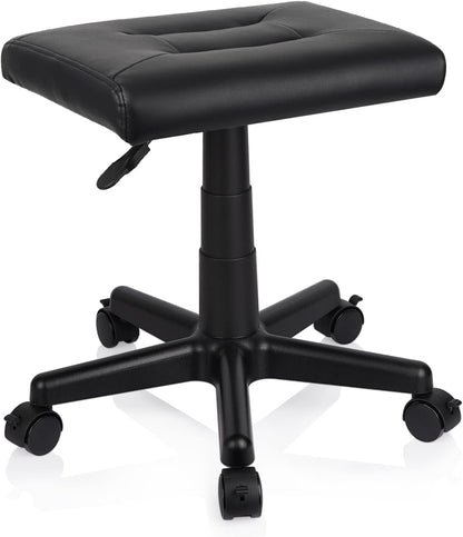 Footrest for Desk Adjustable Height 2-in-1 Function, Black