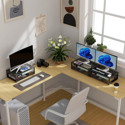 Computer Monitor Stand Riser with Drawer