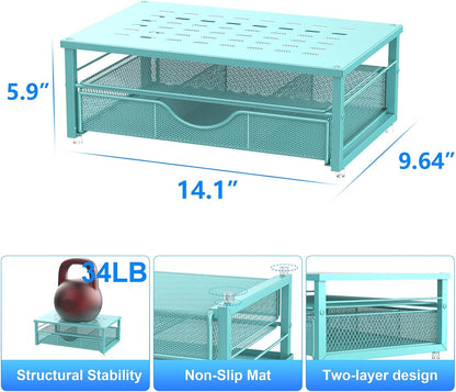 Computer Monitor Stand Riser with Drawer