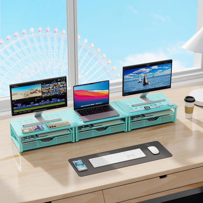 Computer Monitor Stand Riser with Drawer