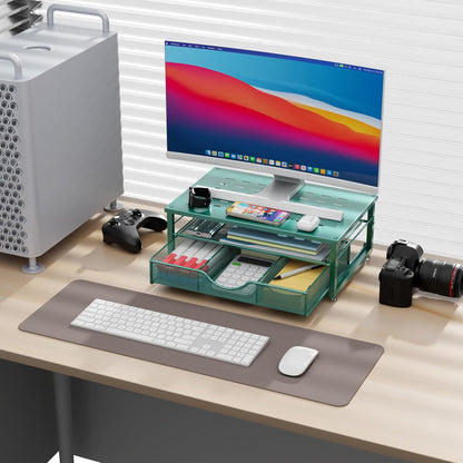 Computer Monitor Stand Riser with Drawer