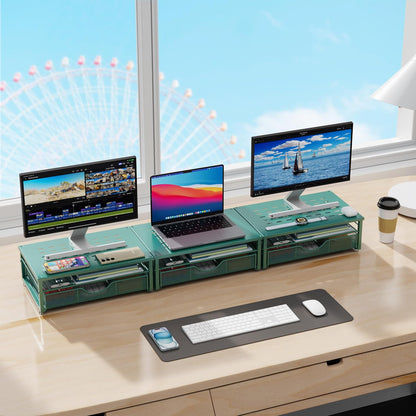 Computer Monitor Stand Riser with Drawer