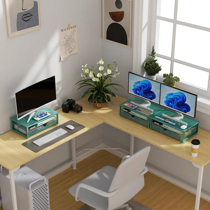 Computer Monitor Stand Riser with Drawer