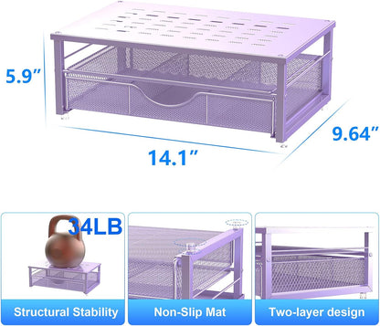 Computer Monitor Stand Riser with Drawer