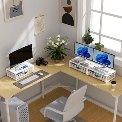 Computer Monitor Stand Riser with Drawer