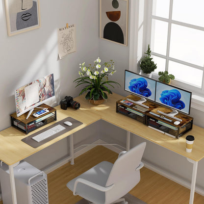 Computer Monitor Stand Riser with Drawer
