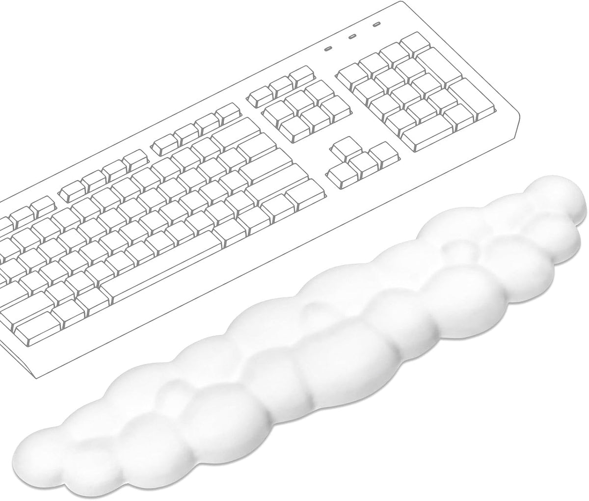 Cloud Wrist Rest Keyboard