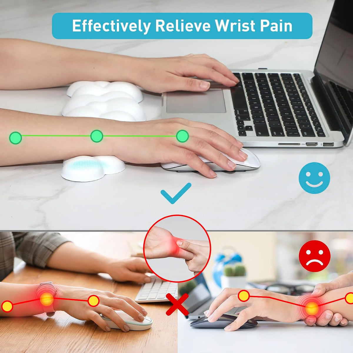 Cloud Wrist Rest Keyboard