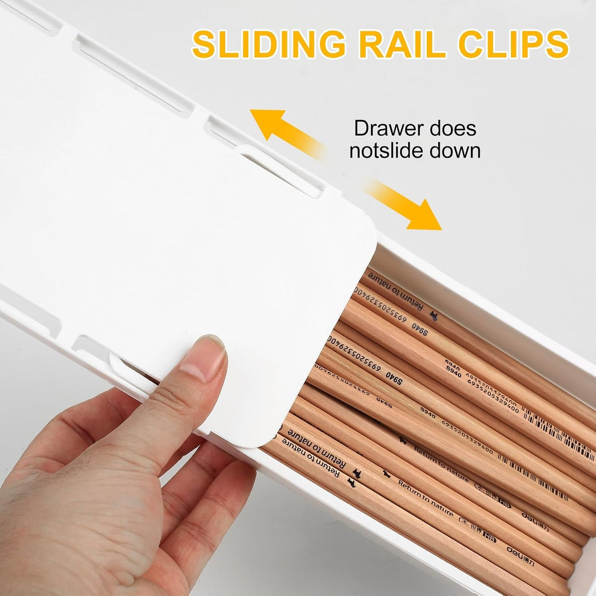 2pcs Under Desk Drawers - Self-Adhesive Hidden Undermount,under desk drawer