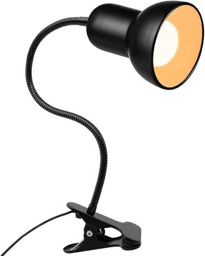 Desk lamp, Clip on Lamp, Clip On Reading Light, Gooseneck Lamp On Cable