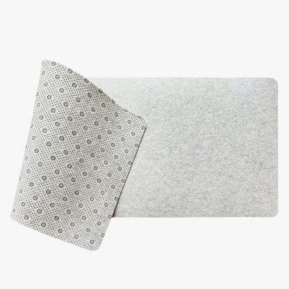 DAWNTREES Felt Desk Mat,Full Keyboard Mat,36" x 16",Dark Gray