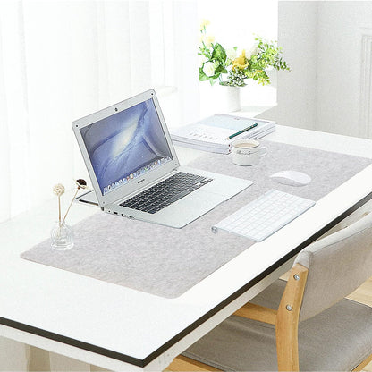 DAWNTREES Felt Desk Mat,Full Keyboard Mat,36" x 16",Dark Gray