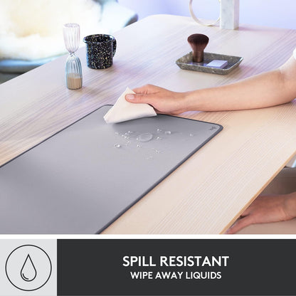 Studio Series Desk Mat Large 28x12 Inches - Mid Grey