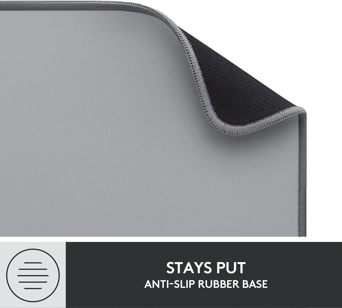 Studio Series Desk Mat Large 28x12 Inches - Mid Grey