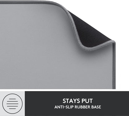 Studio Series Desk Mat Large 28x12 Inches - Mid Grey