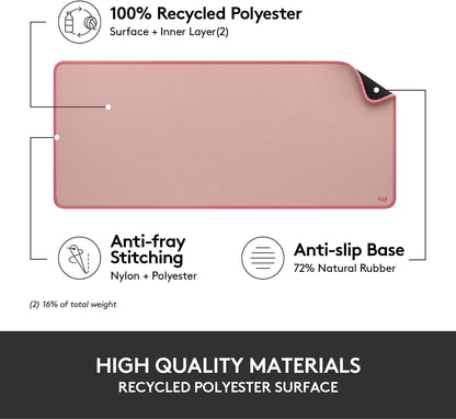 Studio Series Desk Mat Large 28x12 Inches - Mid Grey