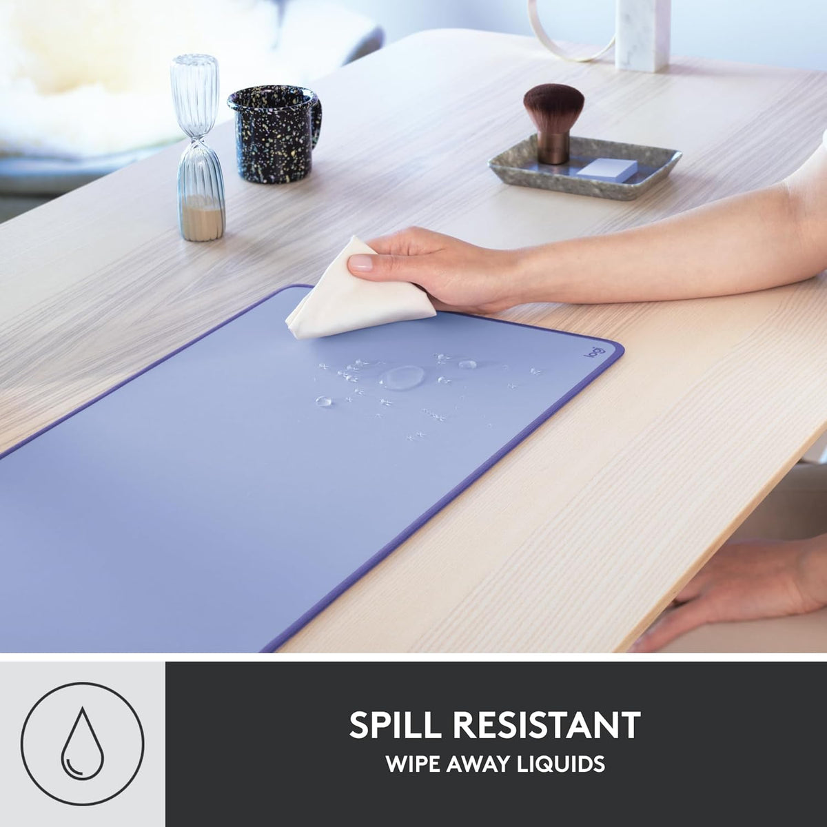 Studio Series Desk Mat Large 28x12 Inches - Mid Grey