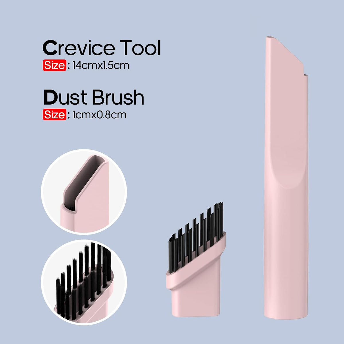 Mini Handheld Vacuum for Home&Car, Cordless Portable Rechargeable Pink