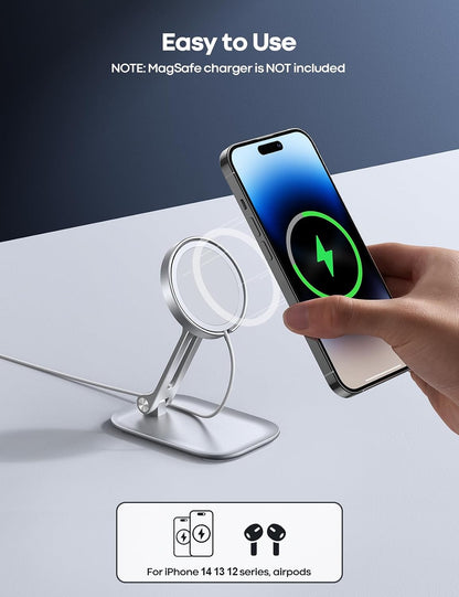Aluminum Cell Phone Stand, Adjustable Desk Phone Holder for iPhone