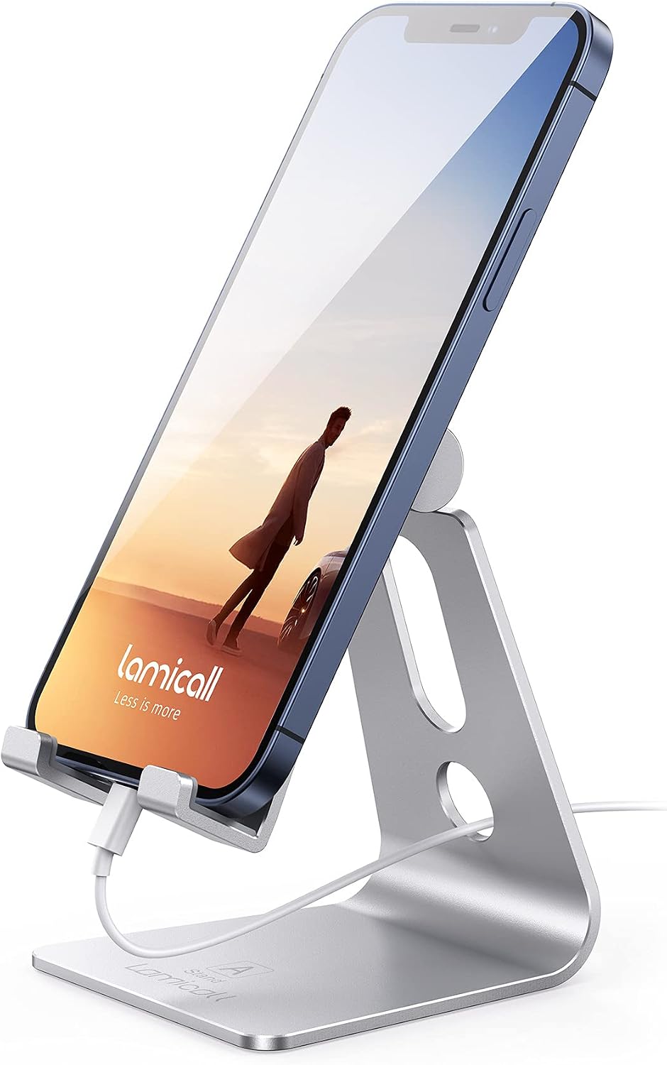 Aluminum Cell Phone Stand, Adjustable Desk Phone Holder for iPhone