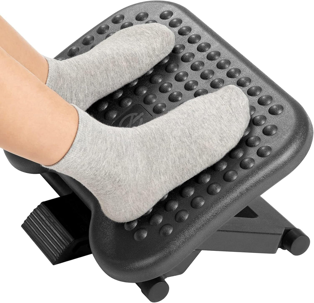 Adjustable Foot Rest for Under Desk with 3 Height Position, Gray