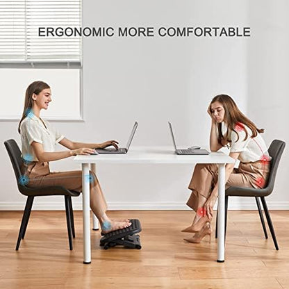 Adjustable Foot Rest for Under Desk with 3 Height Position, Gray