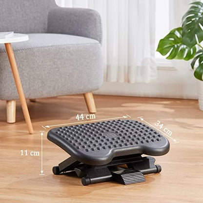 Adjustable Foot Rest for Under Desk with 3 Height Position, Gray