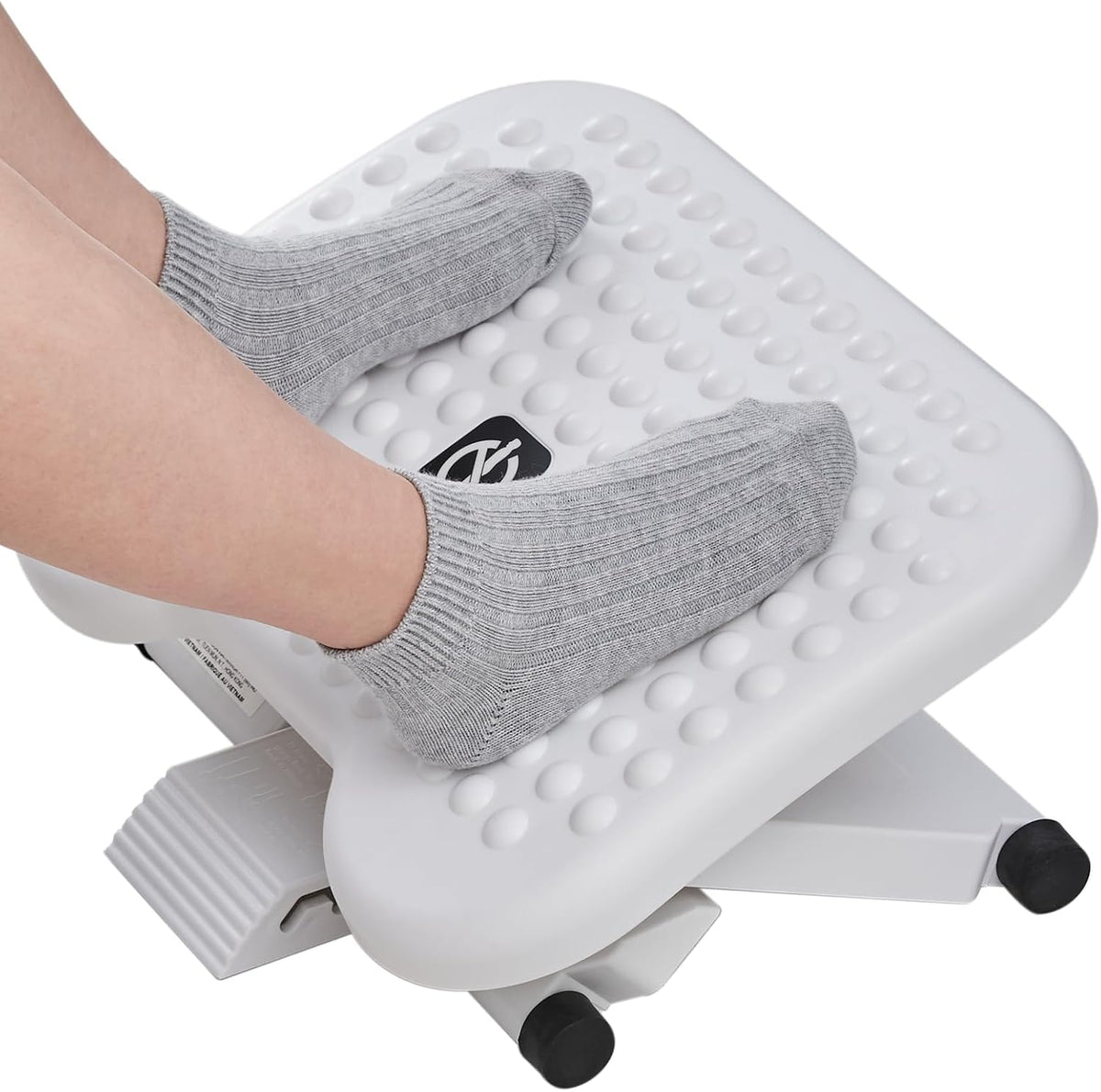 Adjustable Foot Rest for Under Desk with 3 Height Position, Gray