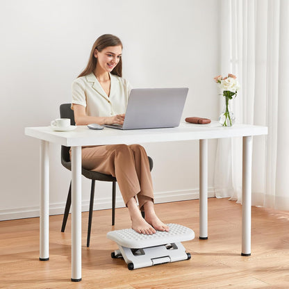 Adjustable Foot Rest for Under Desk with 3 Height Position, Gray