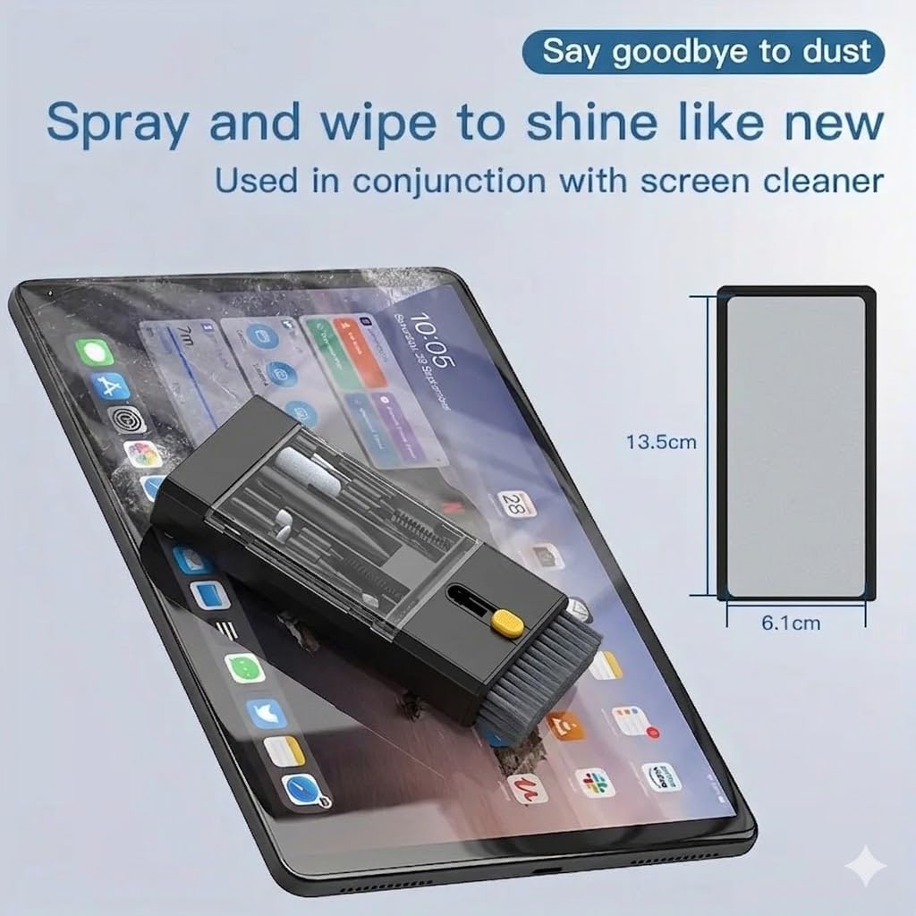 22 in 1 Precision Cleaning Kit – Professional Electronic Device Cleaning Tools for Phone, airPods Headset, Keyboards, Cameras, Laptop & More (Black)