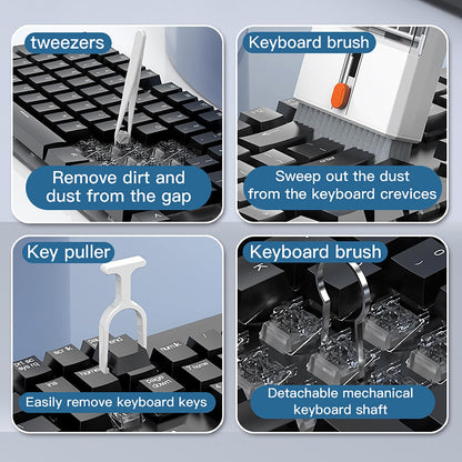 22 in 1 Precision Cleaning Kit – Professional Electronic Device Cleaning Tools for Phone, airPods Headset, Keyboards, Cameras, Laptop & More (Black)