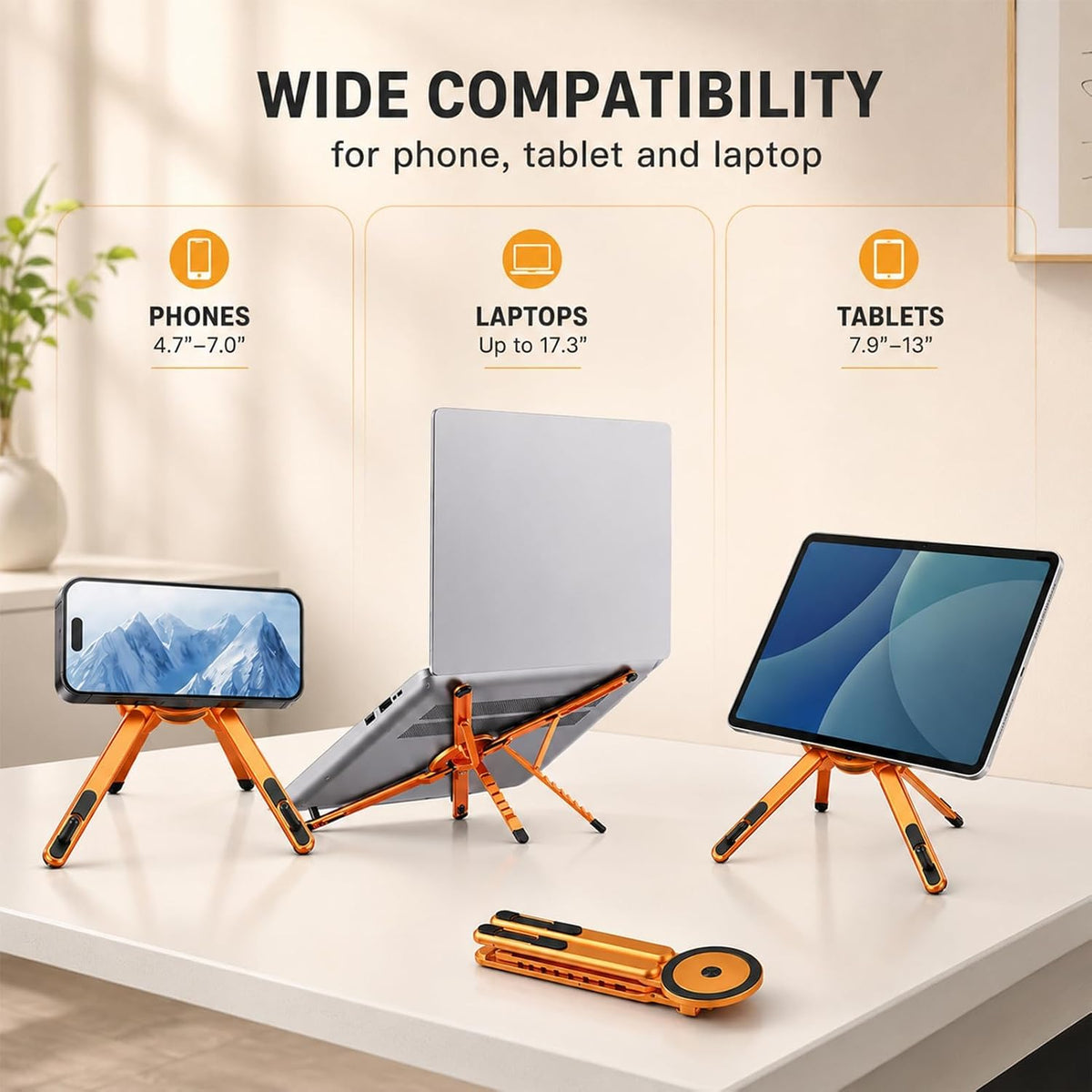 3 in 1 Magnetic Laptop Stand Foldable