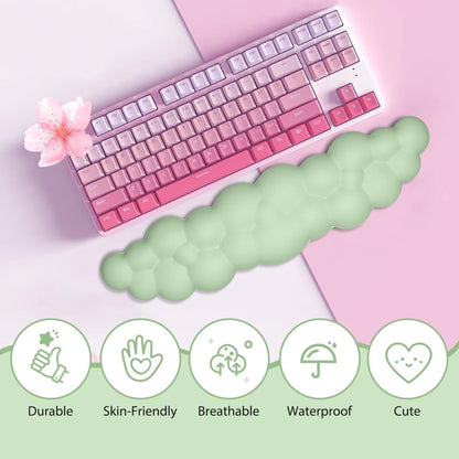 Upgrade Leather Cloud Wrist Rest for Keyboard and Mouse & Cup Pad
