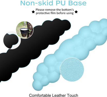 Upgrade Leather Cloud Wrist Rest for Keyboard and Mouse & Cup Pad